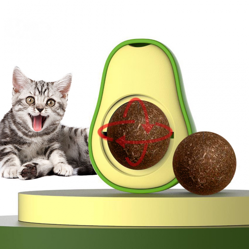 Interactive Avocado Cat Toys with Catnip for Fun Playtime