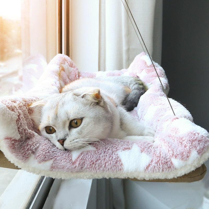 Durable Window-Mounted Cat Hammock for Cozy Relaxation