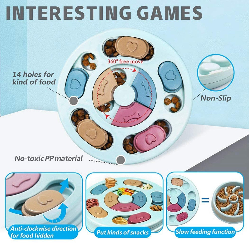 Interactive Dog Toy Puzzle Feeder for IQ Training Fun