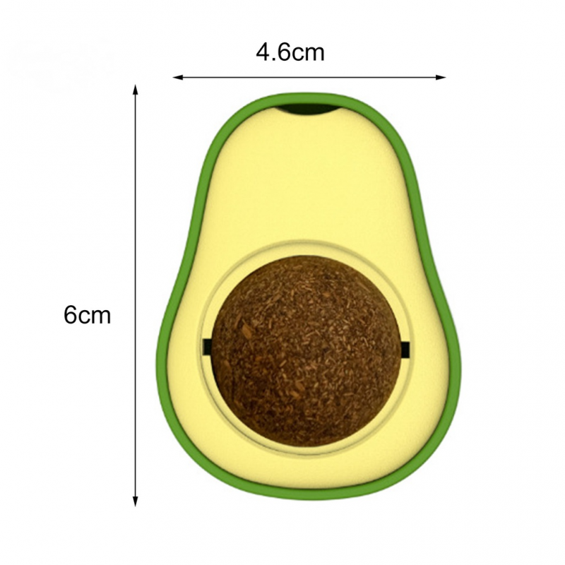 Interactive Avocado Cat Toys with Catnip for Fun Playtime