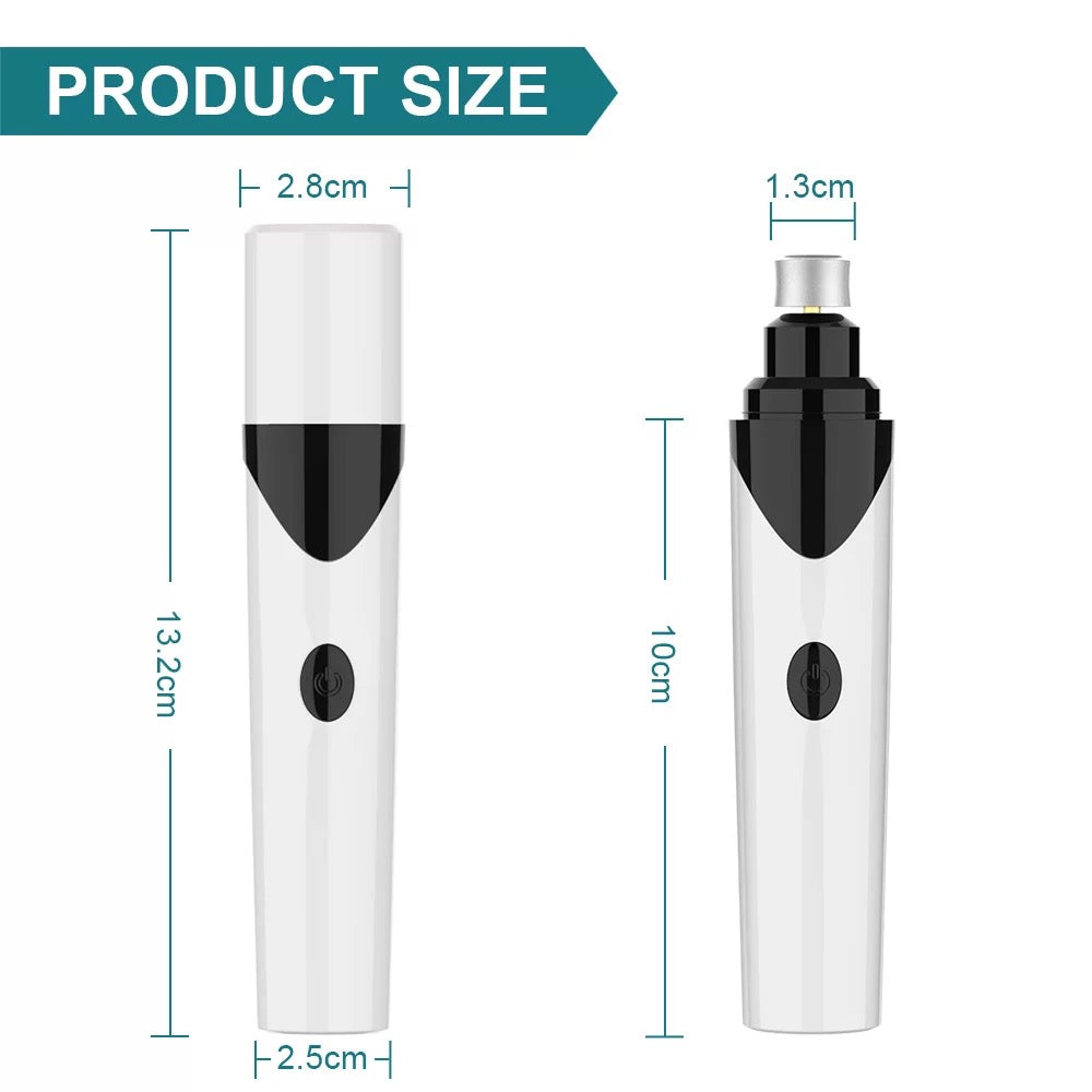 Quiet Pet Nail Grinder - Safe & Painless Grooming Tool