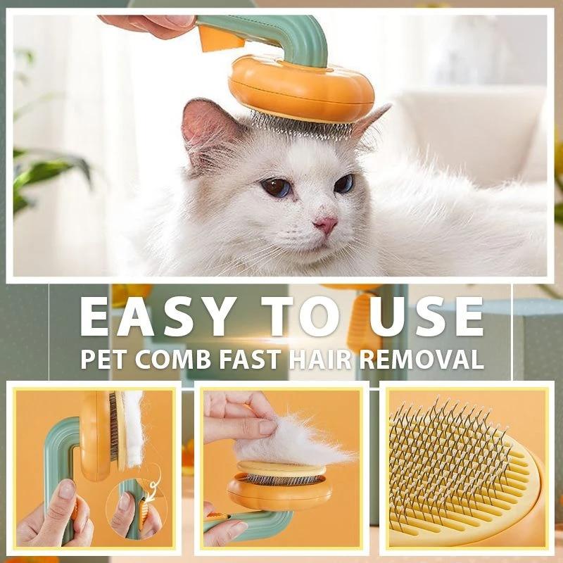 Pet Grooming Tool: Effective Hair Removal Brush for Cats & Dogs