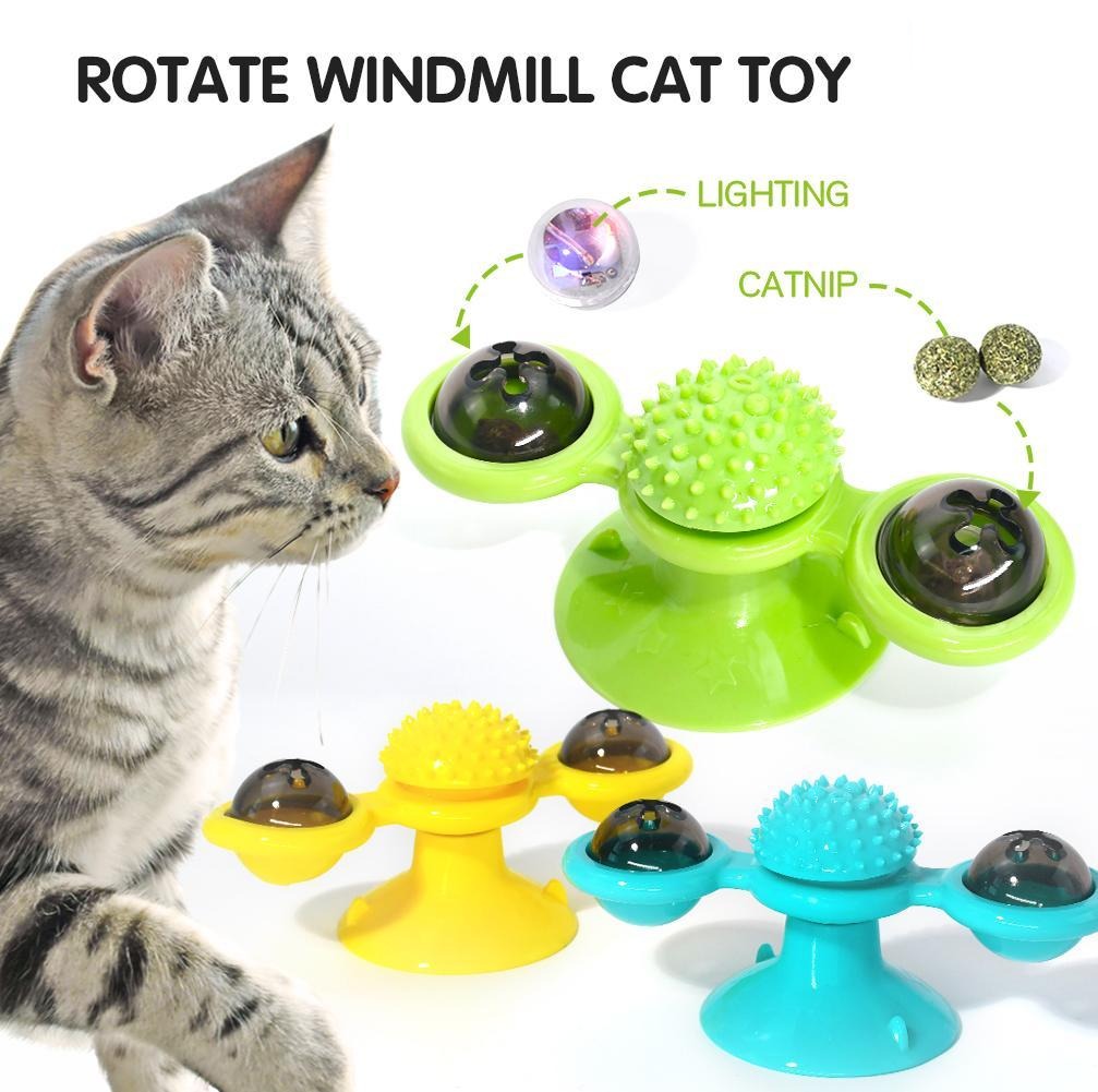 Interactive Windmill Cat Toy for Endless Fun and Play