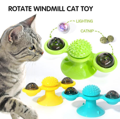 Interactive Windmill Cat Toy for Endless Fun and Play