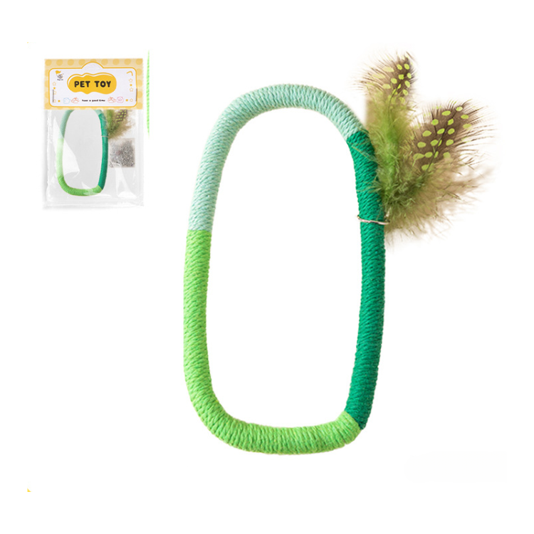 Durable Cat Toy: Chewing Rope with Fun Feather Doll