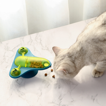 Interactive Dog Toy: Tumbler Windmill Treat Dispenser