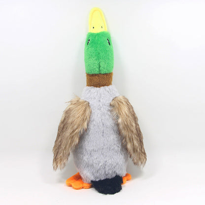 Durable Squeaky Plush Duck Dog Toy for Interactive Play