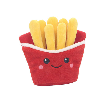 Fun Hamburger Dog Toy with Squeaky French Fries