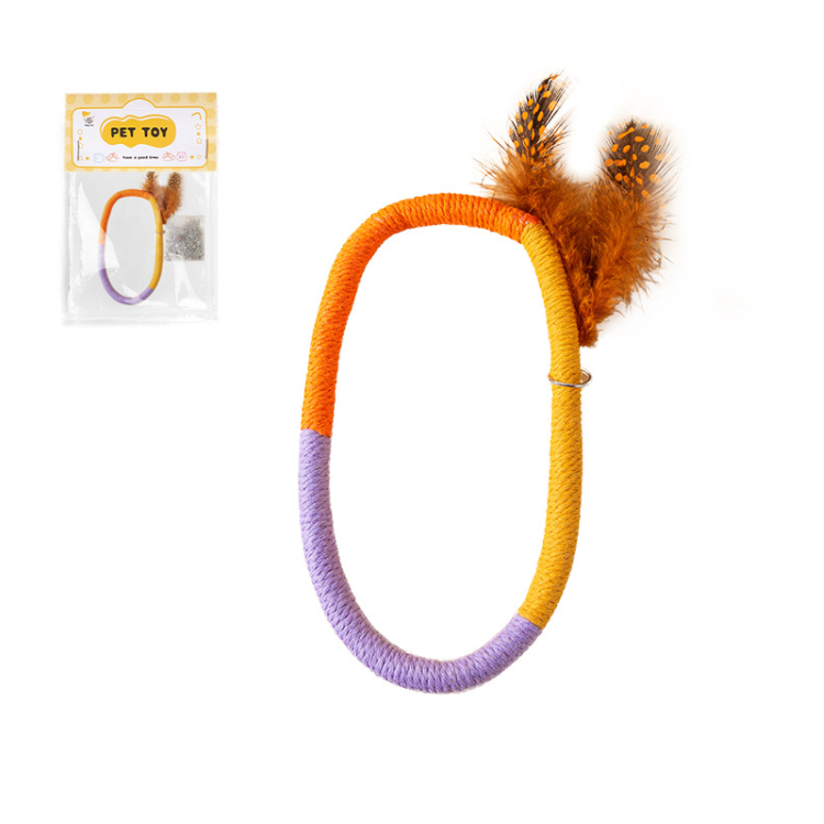 Durable Cat Toy: Chewing Rope with Fun Feather Doll