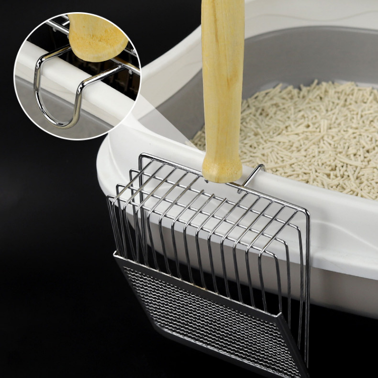 Durable Stainless Steel Cat Litter Scoop - Easy Cleanup Tool