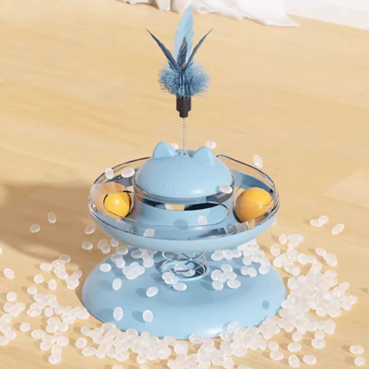 Interactive Cat Toy: Food Leaking Turntable for Fun Play