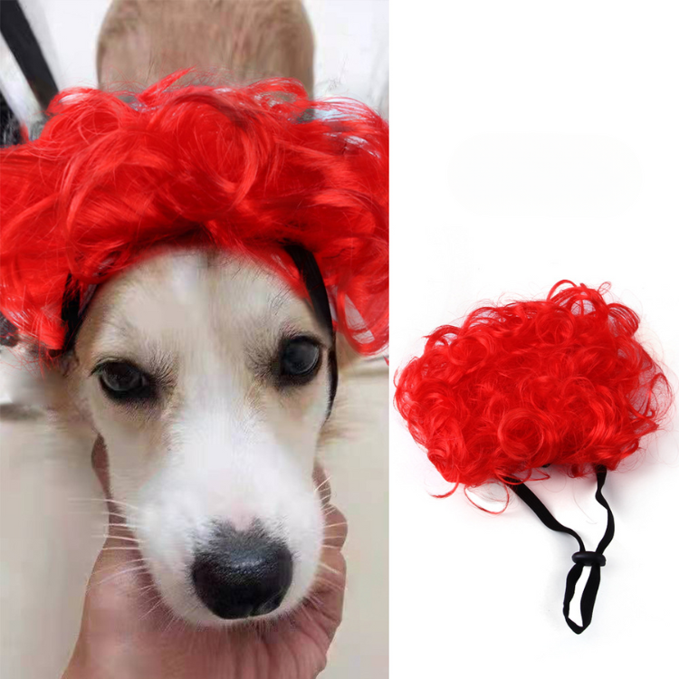 Funny Pet Hair Wig Costume - Fun Accessory for Pets