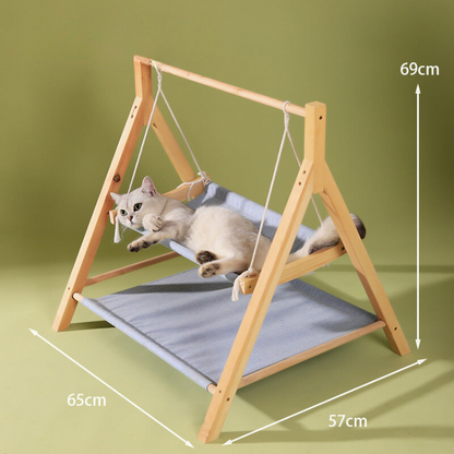 Durable Double-Layer Cat Hammock Swing for Cozy Relaxation