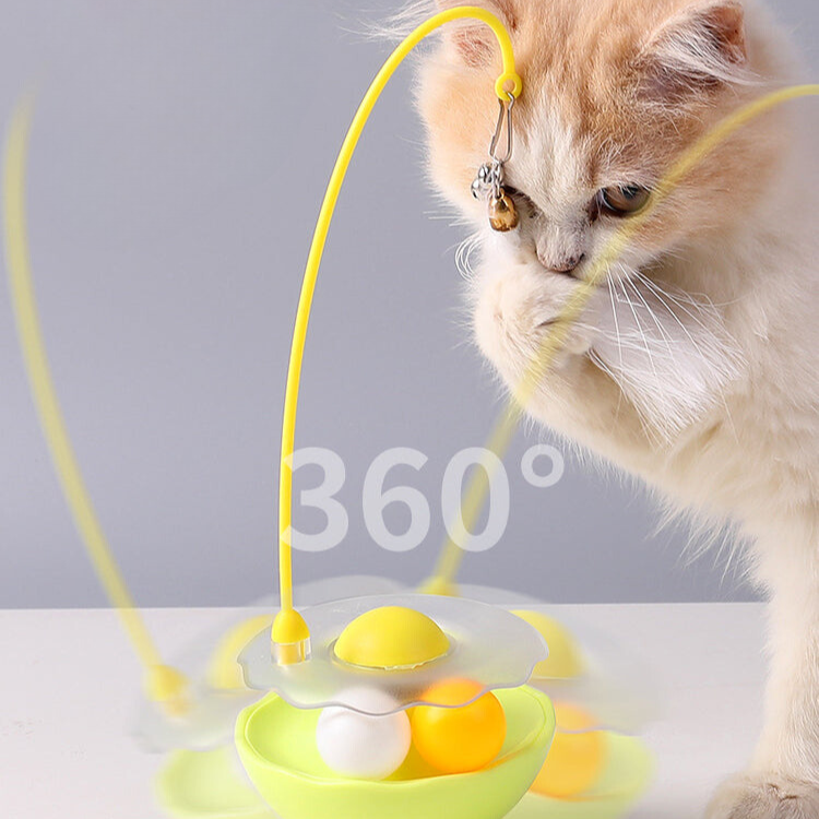 Interactive Cat Toy: Tumbler Treat Dispenser for Fun Play