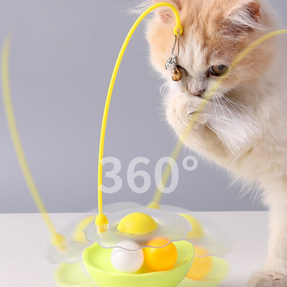 Interactive Cat Toy: Tumbler Treat Dispenser for Fun Play