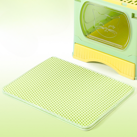 Durable Honeycomb Cat Litter Mat - Double Layer Trapping