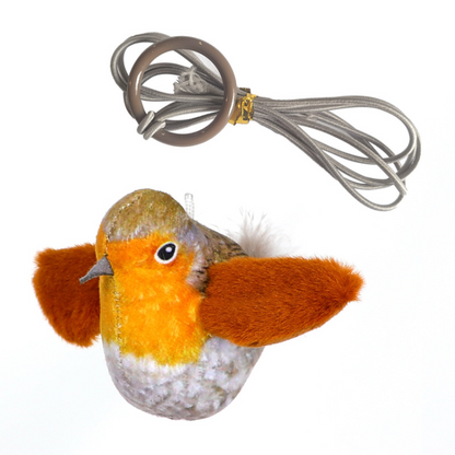 Interactive Cat Toy with Realistic Bird Sounds & Feathers