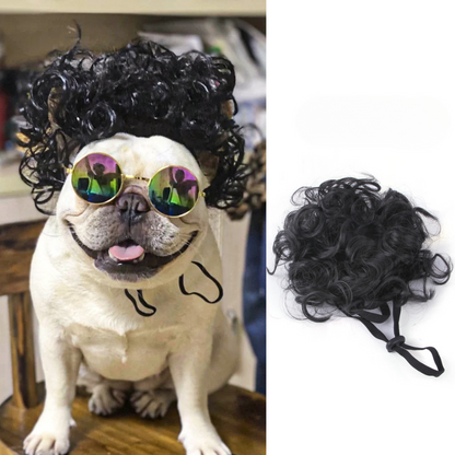 Funny Pet Hair Wig Costume - Fun Accessory for Pets