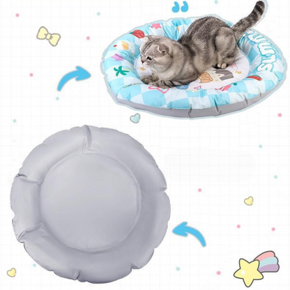 Cooling Pet Bed for Cats & Dogs - Refreshing Ice Pad
