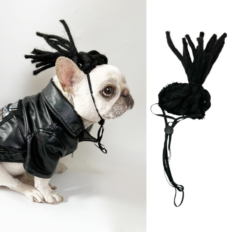 Funny Pet Hair Wig Costume - Fun Accessory for Pets