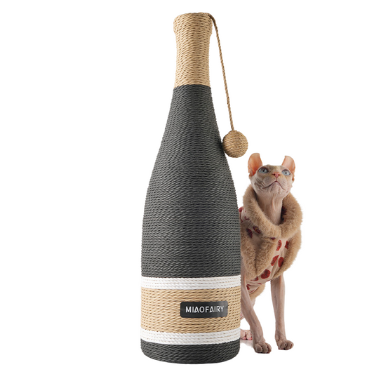 Durable Bottle-Shaped Sisal Cat Scratching Post - Fun & Interactive