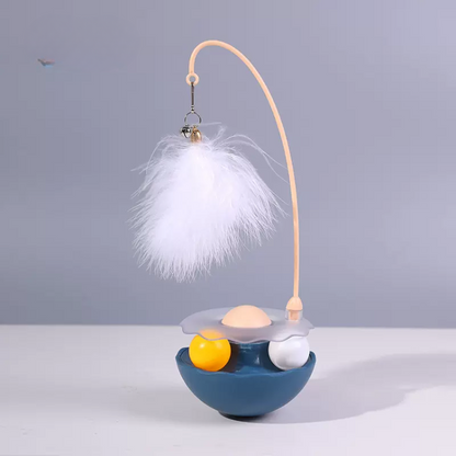 Interactive Cat Toy: Tumbler Treat Dispenser for Fun Play