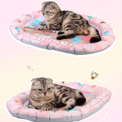 Cooling Pet Bed for Cats & Dogs - Refreshing Ice Pad