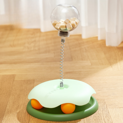 Interactive Cat Toy: Leaking Dispenser Ball for Fun Playtime