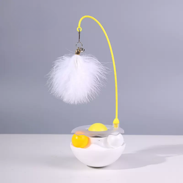 Interactive Cat Toy: Tumbler Treat Dispenser for Fun Play