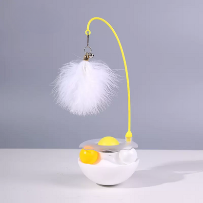 Interactive Cat Toy: Tumbler Treat Dispenser for Fun Play