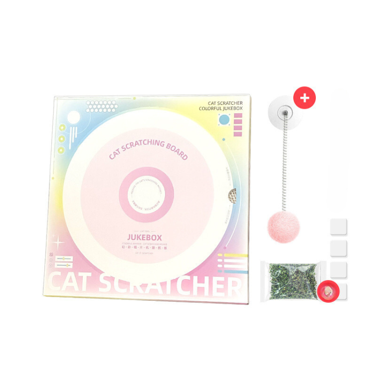 Interactive Record Player Cat Scratching Board - Fun Pet Accessory