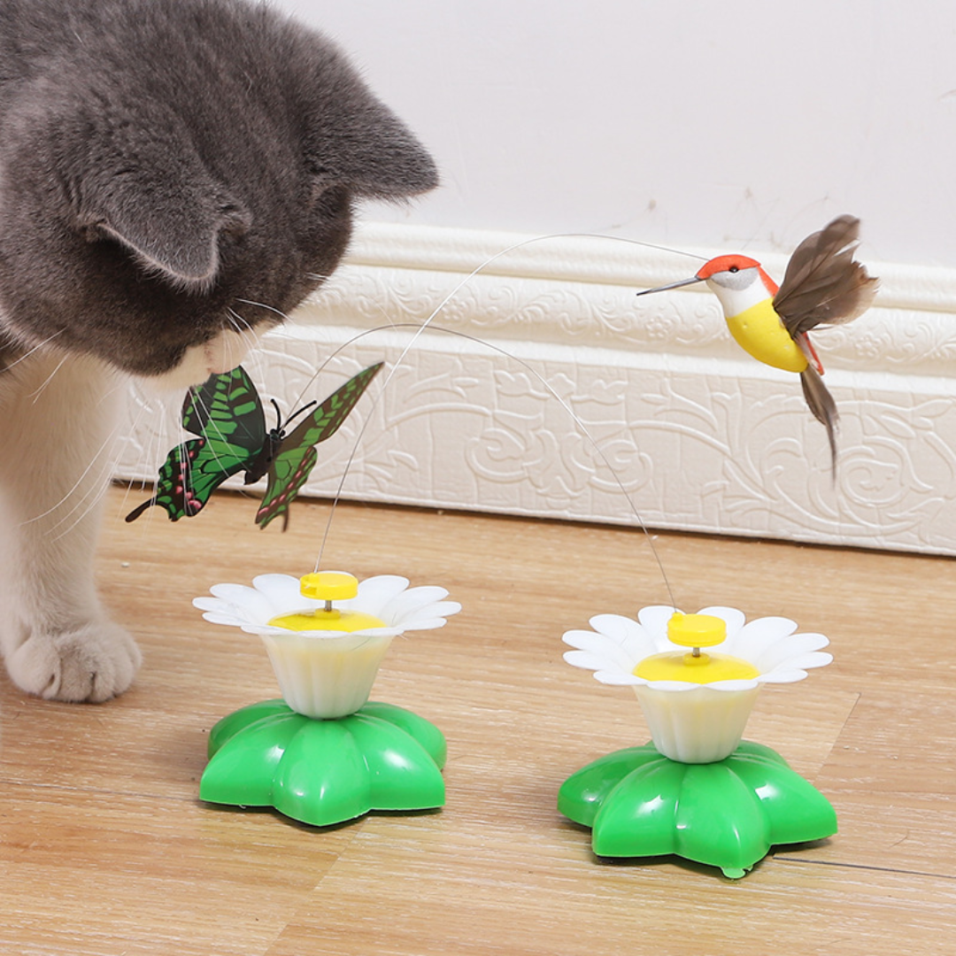 Interactive Rotating Butterfly Cat Toy for Endless Fun