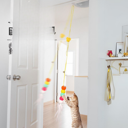 Interactive Cat Toy: Fun Door Hanging Teaser for Cats