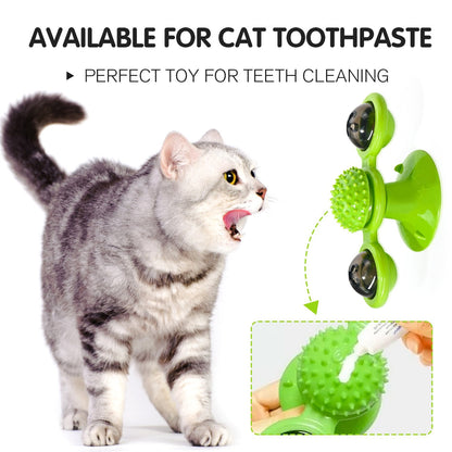 Interactive Windmill Cat Toy for Endless Fun and Play