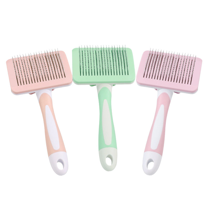 Curved Pet Grooming Tool for Effortless Shedding Control