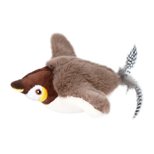 Interactive Realistic Cat Toy with Feathers for Fun Playtime