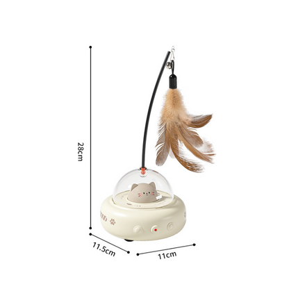 Interactive Electric Feather Cat Toy for Endless Fun
