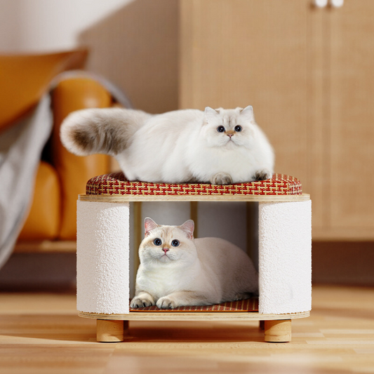 Durable Multi-Functional Cat House & Scratching Stool
