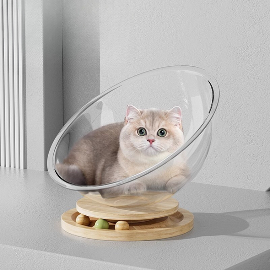 Durable Space Capsule Acrylic Cat Bed for Cozy Comfort