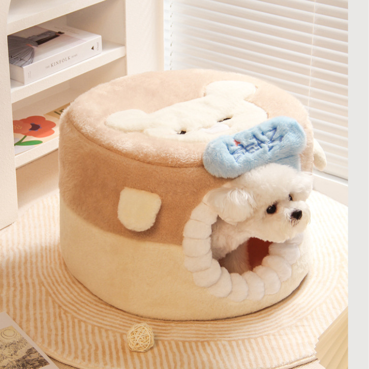 Cozy Covered Cat Bed for Warmth and Comfort