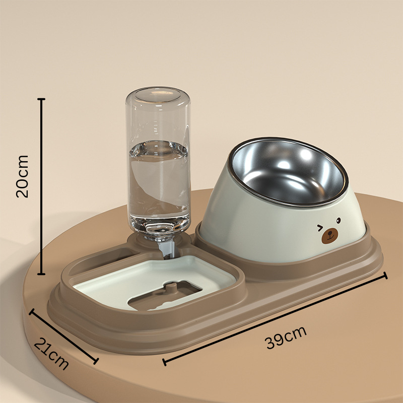 Durable Pet Feeding Tray & Fountain for Easy Hydration