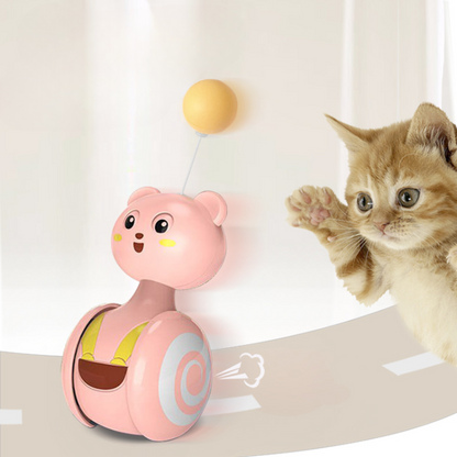 Interactive Cat Toy Ball Tumbler with Feather for Endless Fun
