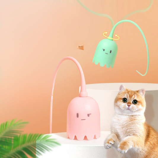 Interactive Electric Cat Toy with Rotating Teasing Tail