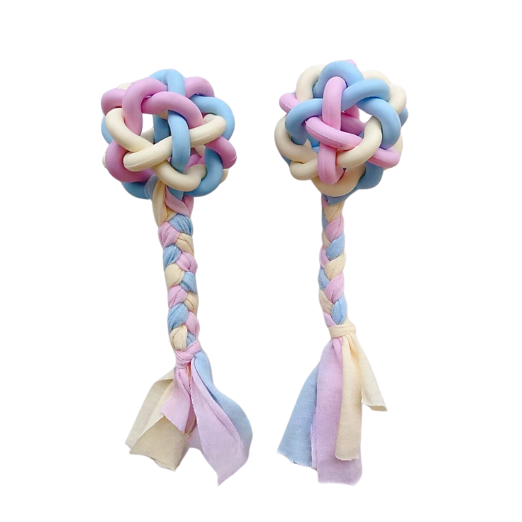 Durable Dog Chew Balls & Tug Rope Toys for Interactive Fun