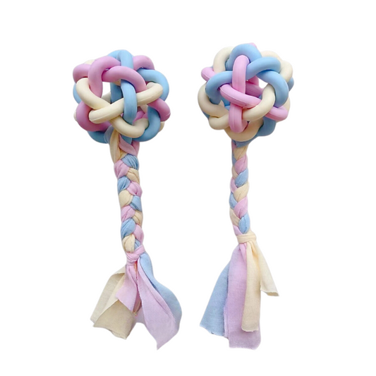 Durable Dog Chew Balls & Tug Rope Toys for Interactive Fun