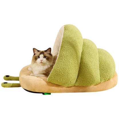 Cozy Snail-Shaped Pet Bed: Soft & Comfortable for Cats & Dogs
