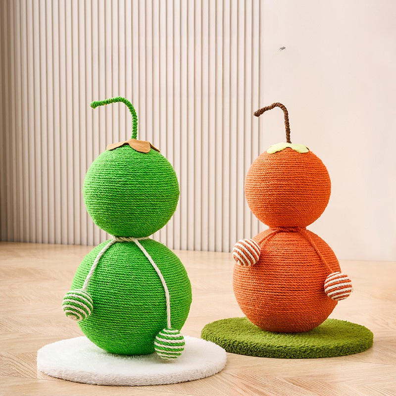 Durable Gourd-Shaped Cat Scratching Post - Fun & Interactive!