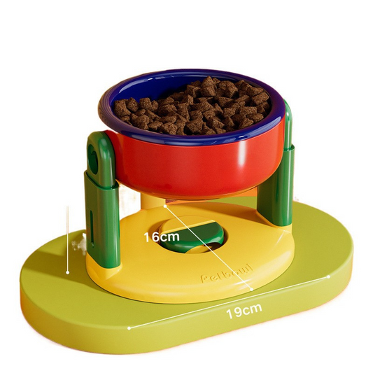 Height Adjustable Pet Bowl - Ergonomic Design for Comfort