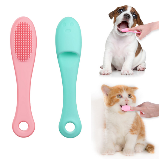 Durable Silicone Toothbrush for Effective Pet Dental Care