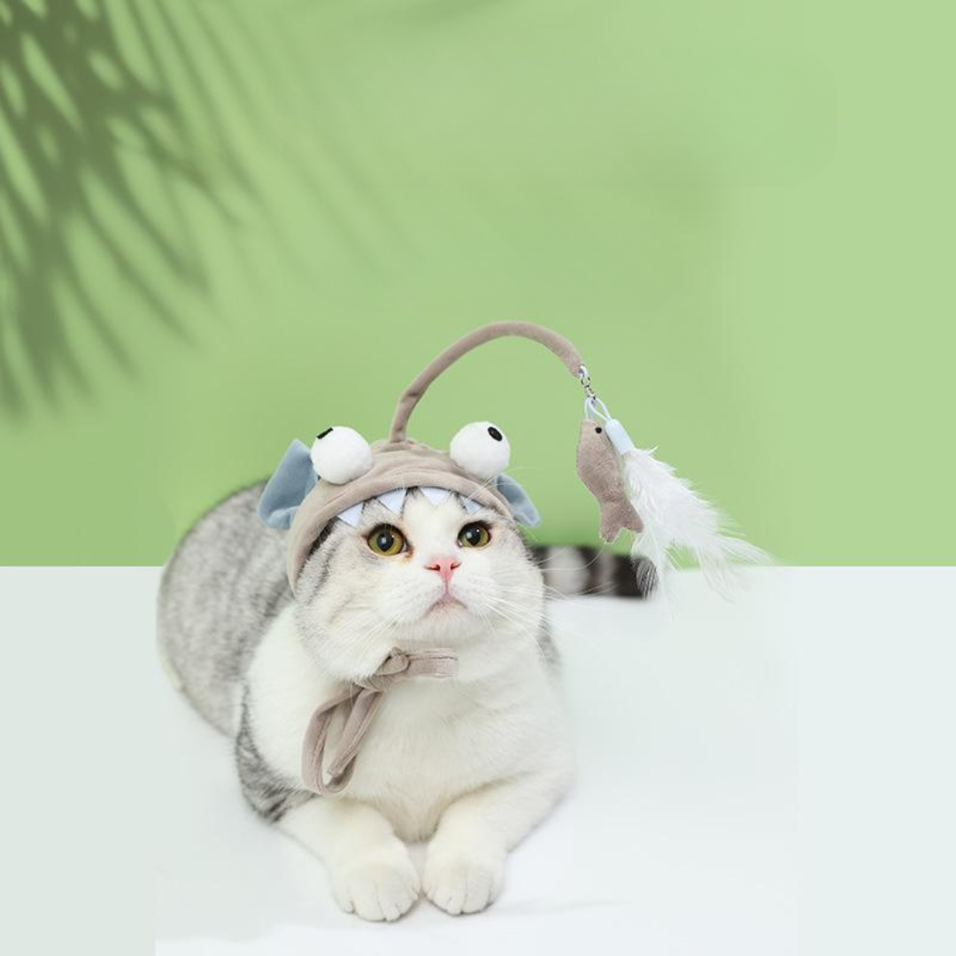 Interactive Cat Toy: Mouse Feather Teaser for Endless Fun